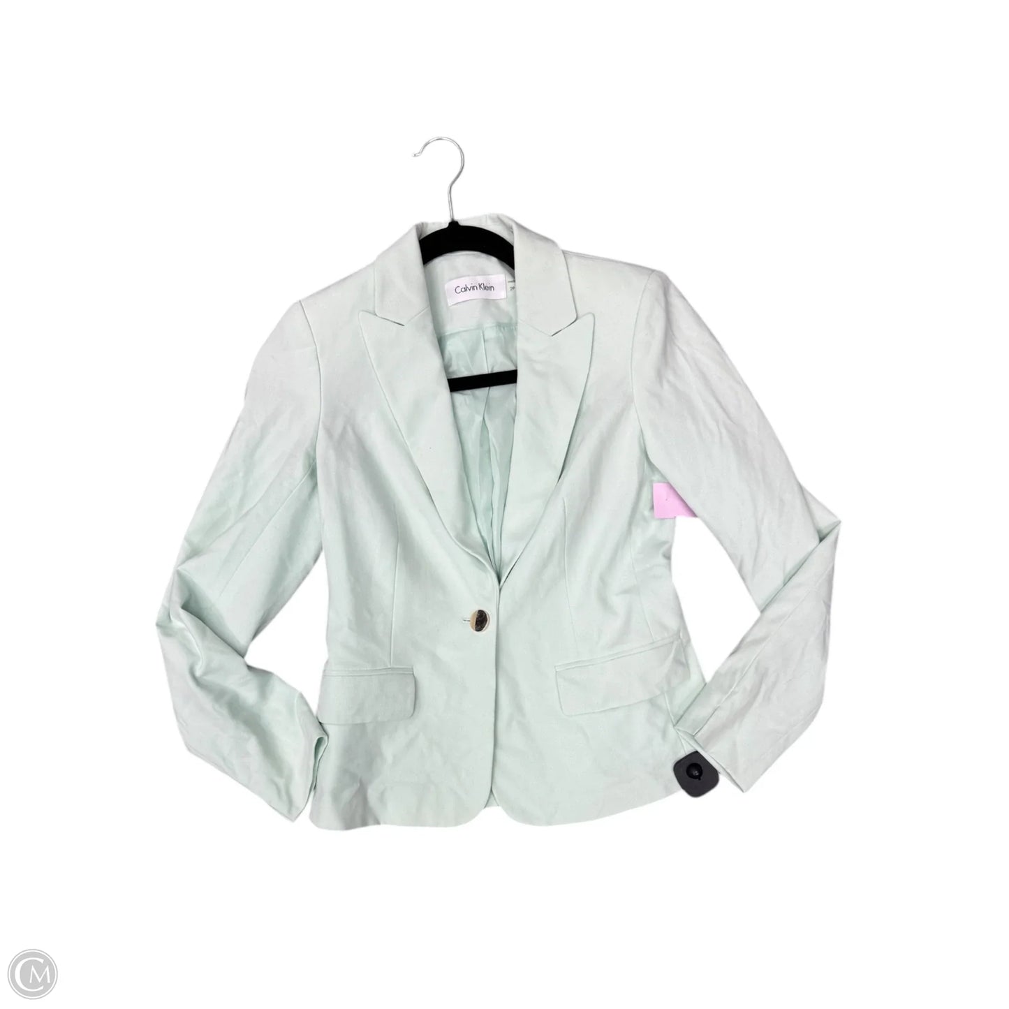 Blazer By Calvin Klein In Green, Size: S