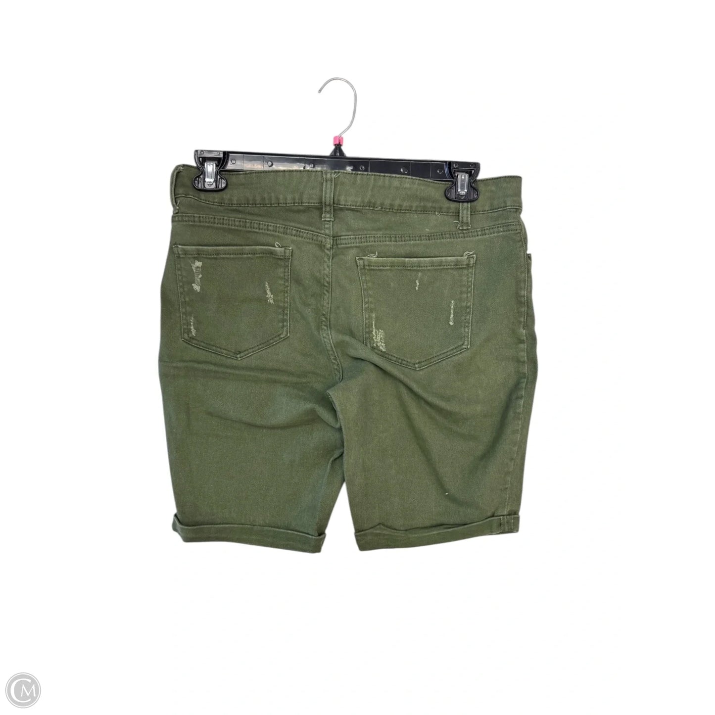 Shorts By Time And Tru In Green Denim, Size: 14