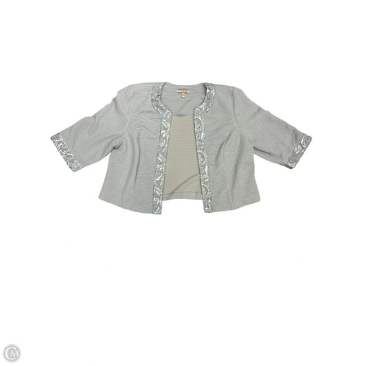 Cardigan By Clothes Mentor In Grey, Size: 2x