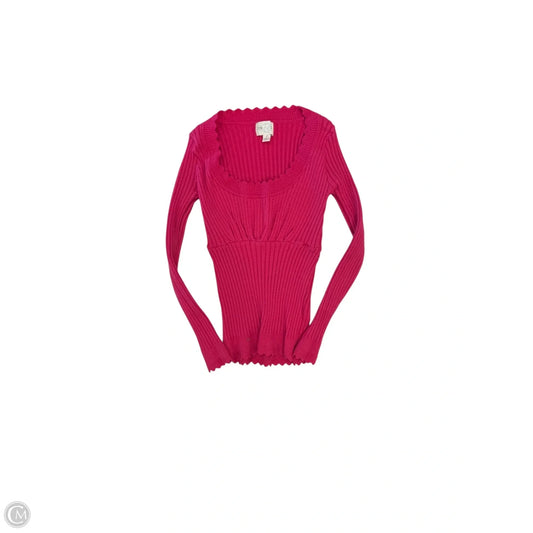 Top Long Sleeve By Clothes Mentor In Pink, Size: S