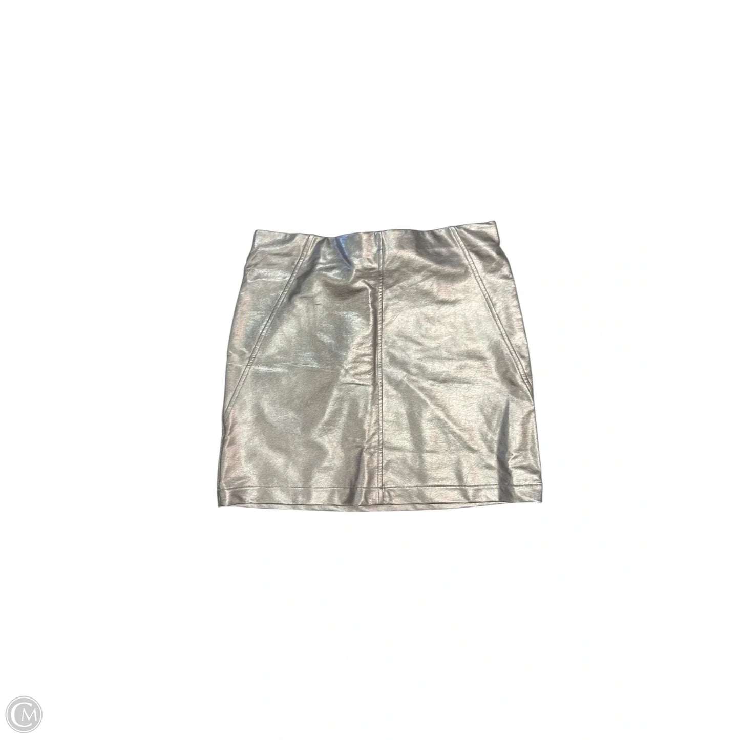Skirt Mini & Short By Clothes Mentor In Silver, Size: 0