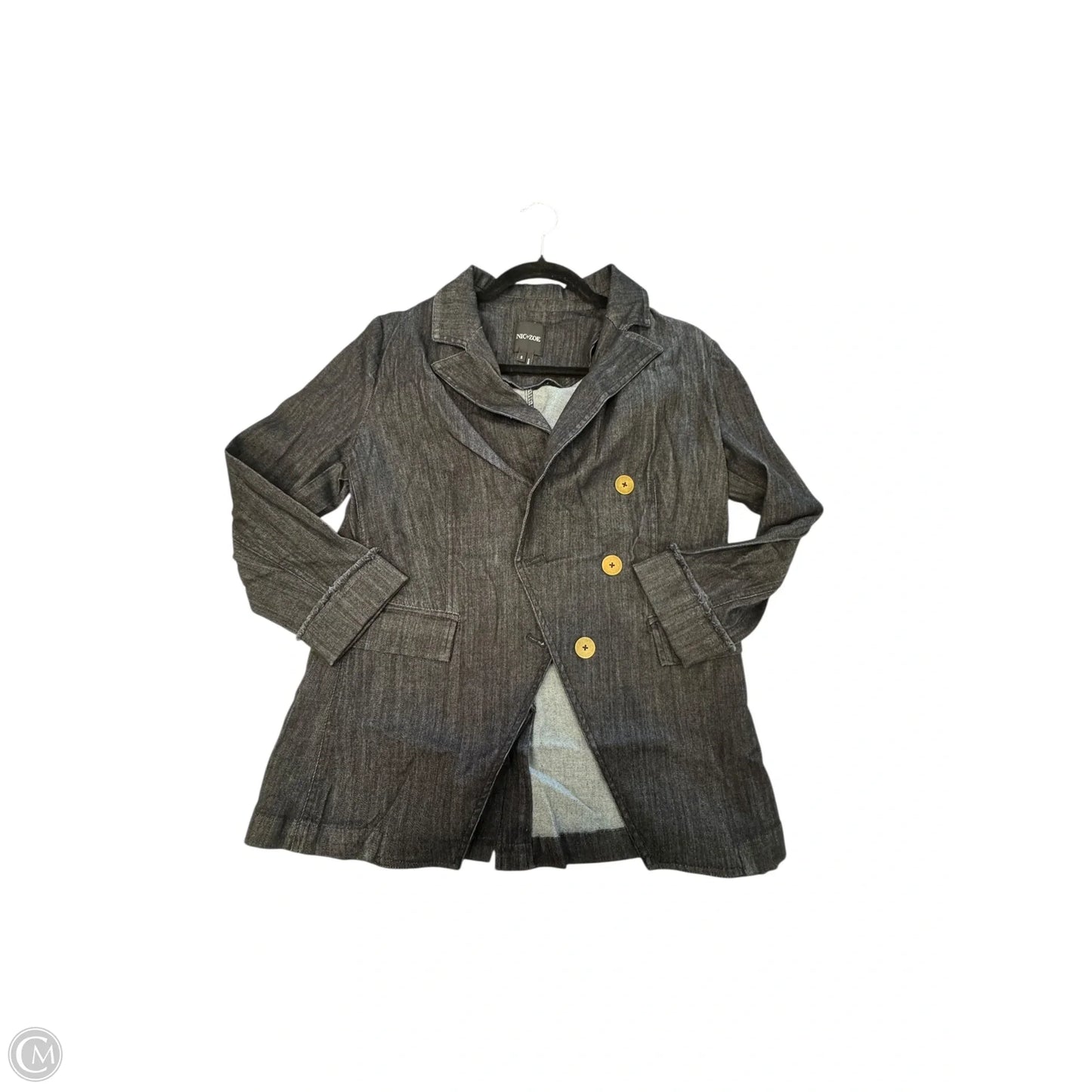 Blazer By Nic + Zoe In Black Denim, Size: S