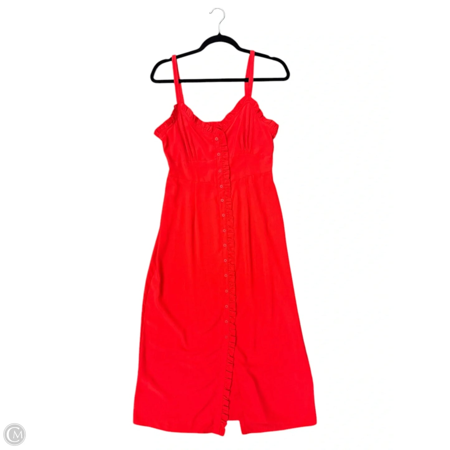 Dress Casual Maxi By Topshop In Red, Size: 6