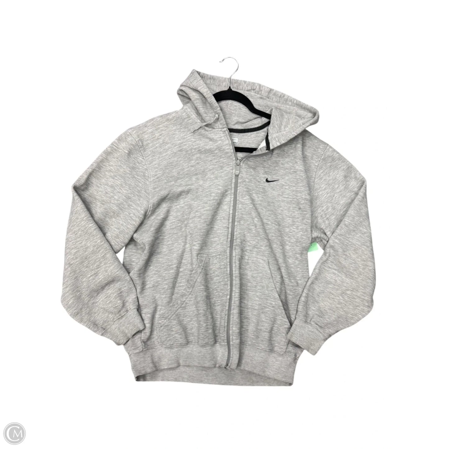 Sweatshirt Hoodie By Nike In Grey, Size: L