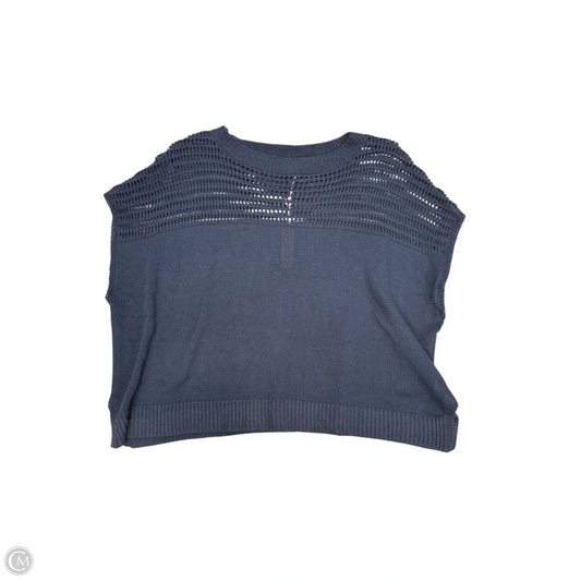 Top Short Sleeve By Max Studio In Blue, Size: M
