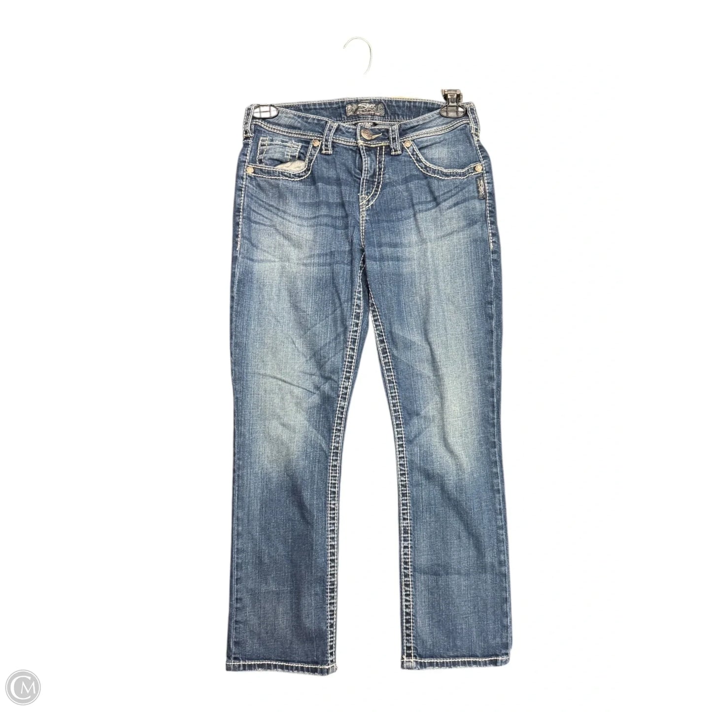 Jeans Straight By Silver In Blue Denim, Size: 8