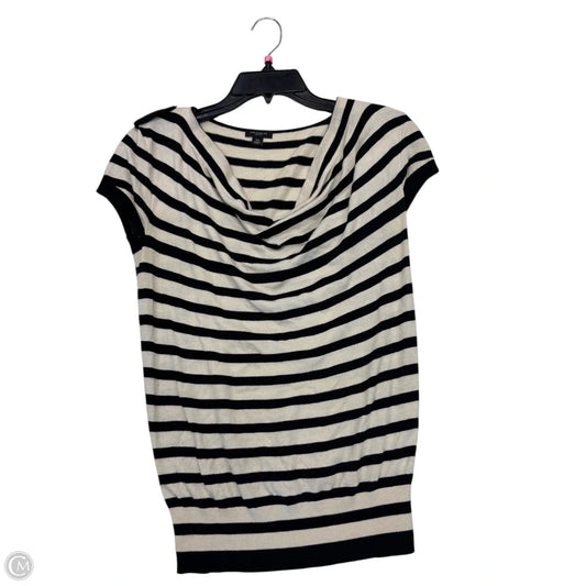 Top Short Sleeve By Ann Taylor In Striped Pattern, Size: Xs