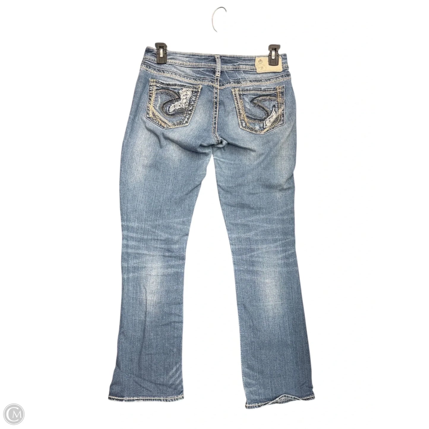 Jeans Boot Cut By Silver In Blue Denim, Size: 10