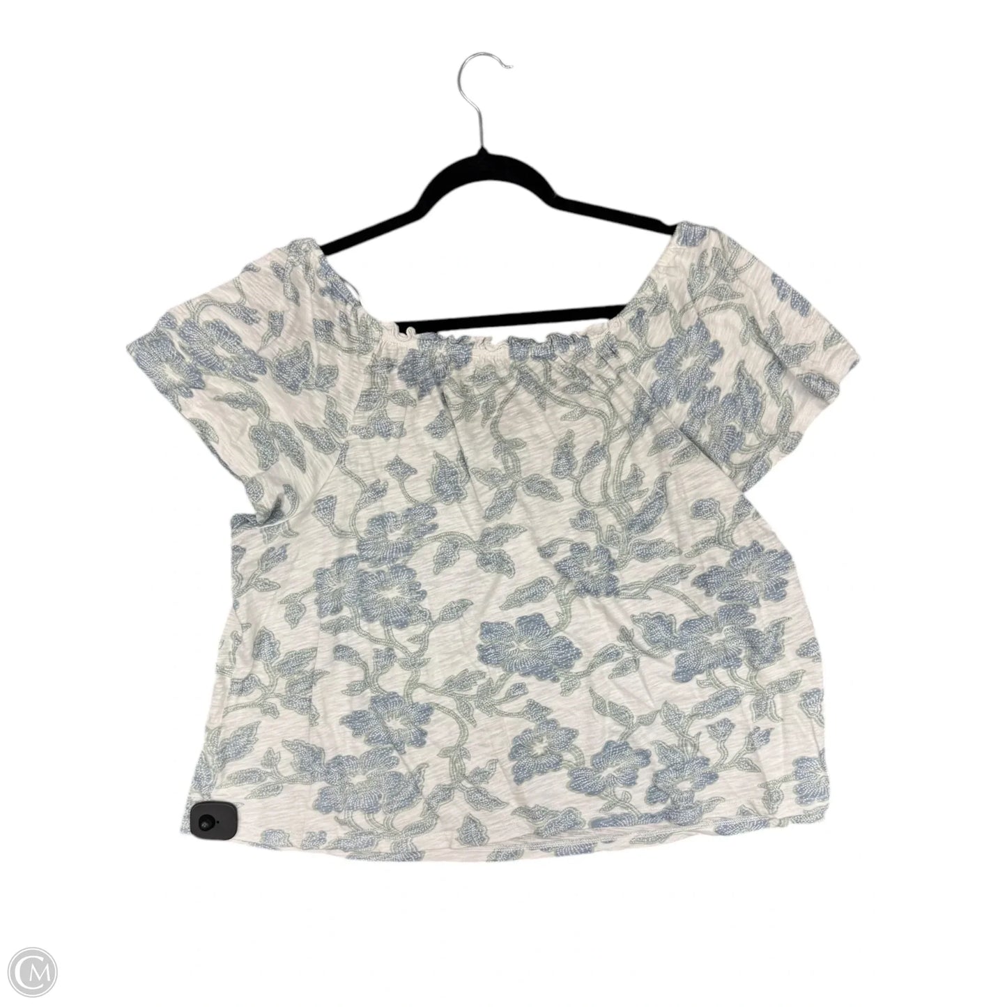 Top Short Sleeve By Lucky Brand In White, Size: Xl