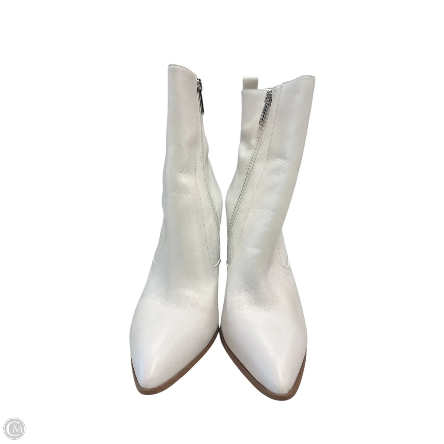 Boots Ankle Heels By Bleecker & Bond In White, Size: 8