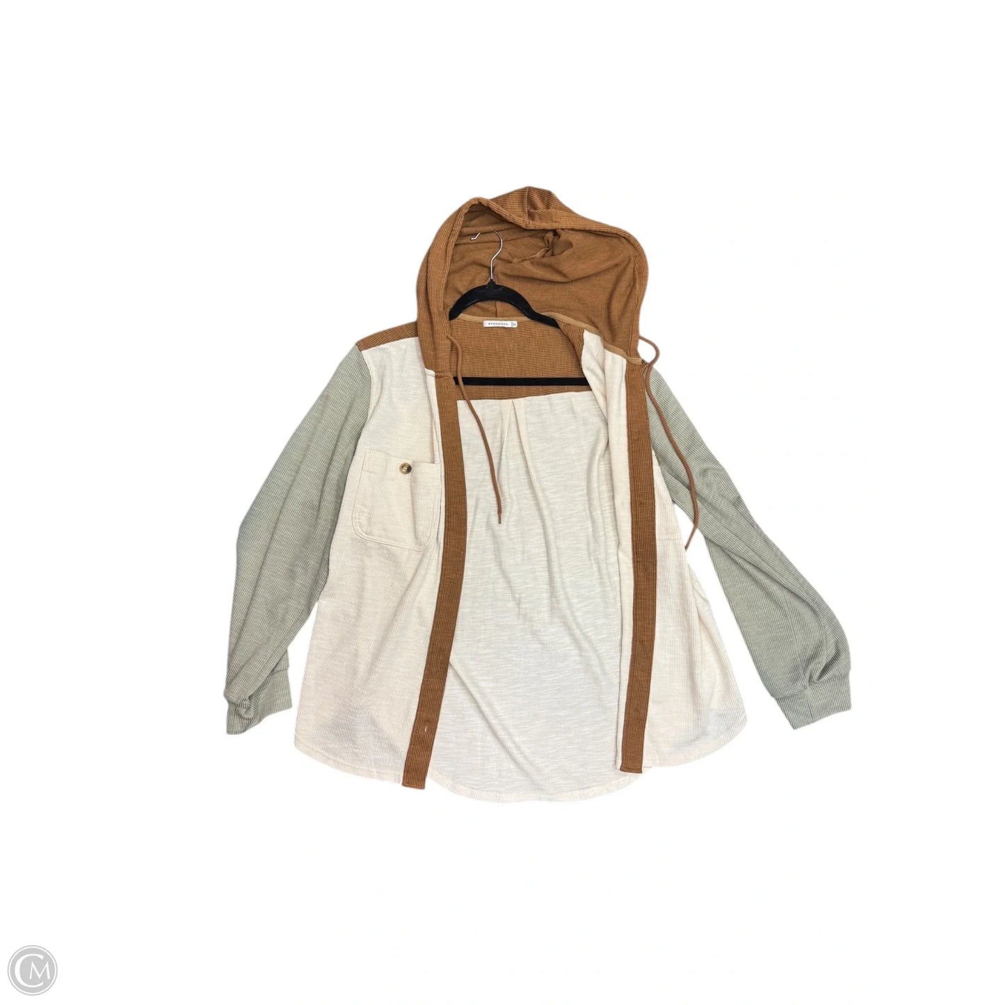 Jacket Shirt By Staccato In White, Size: Xl