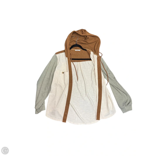Jacket Shirt By Staccato In White, Size: Xl
