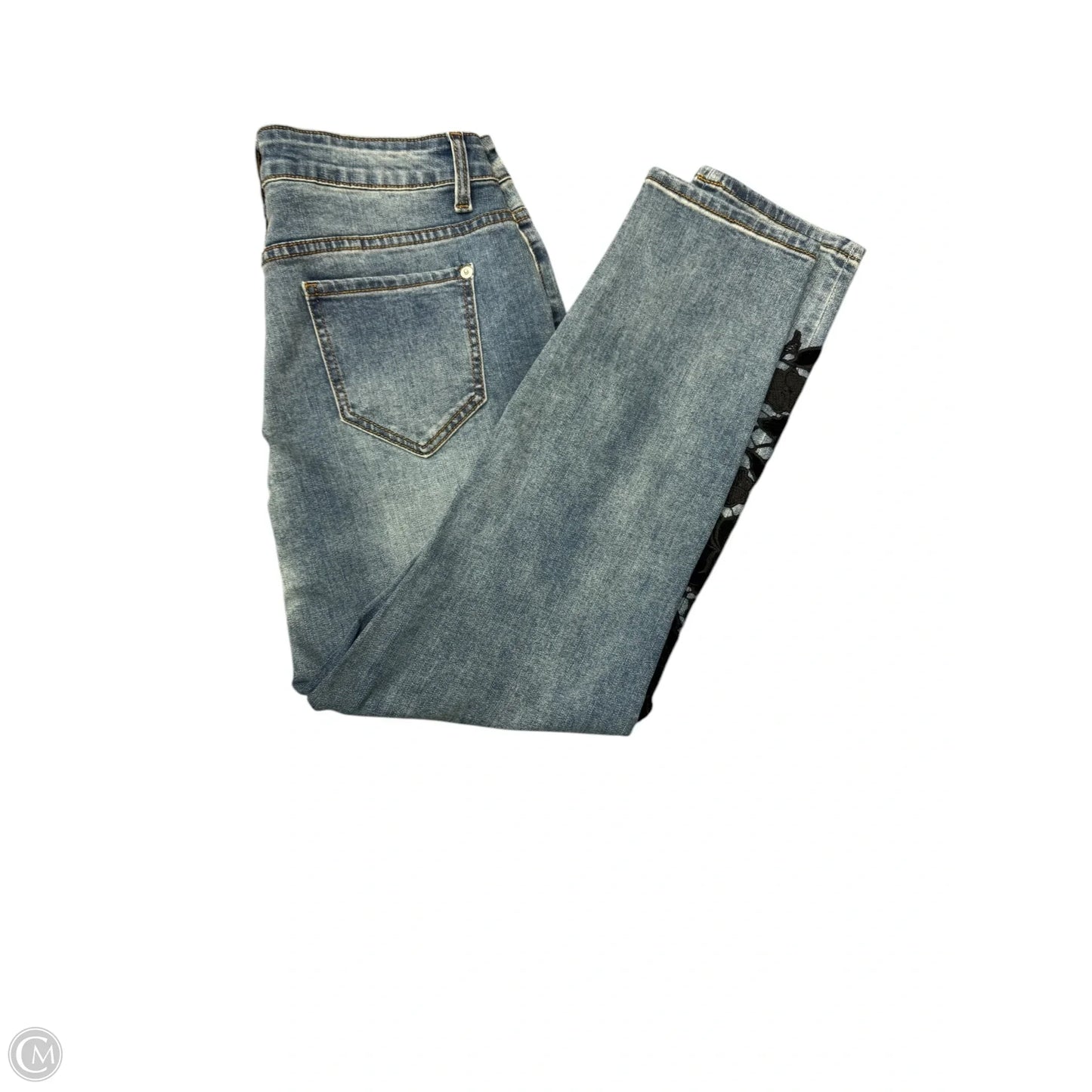 Jeans Straight By Boston Proper In Blue Denim, Size: 12