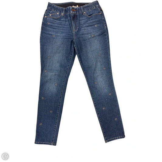 Jeans Boyfriend By Chicos In Blue Denim, Size: 10
