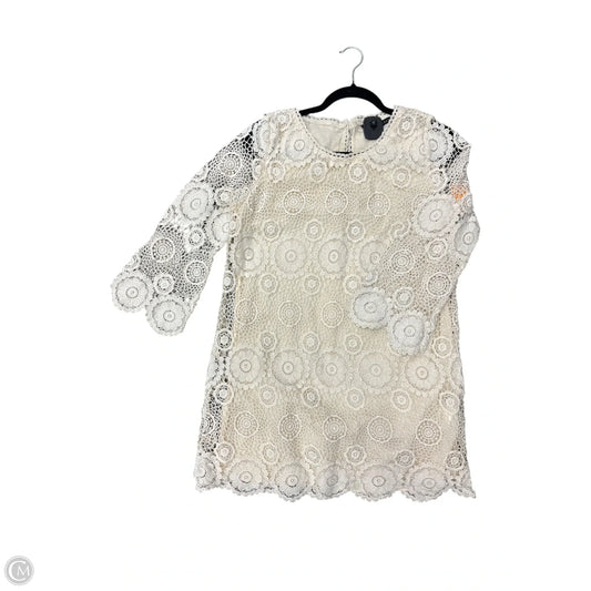 Dress Casual Short By Zara Basic In Cream, Size: L