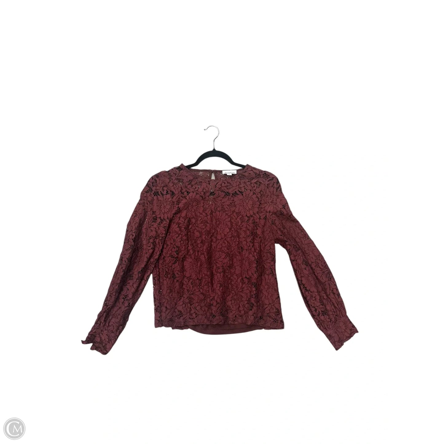 Top Long Sleeve By Allison Joy In Red, Size: S