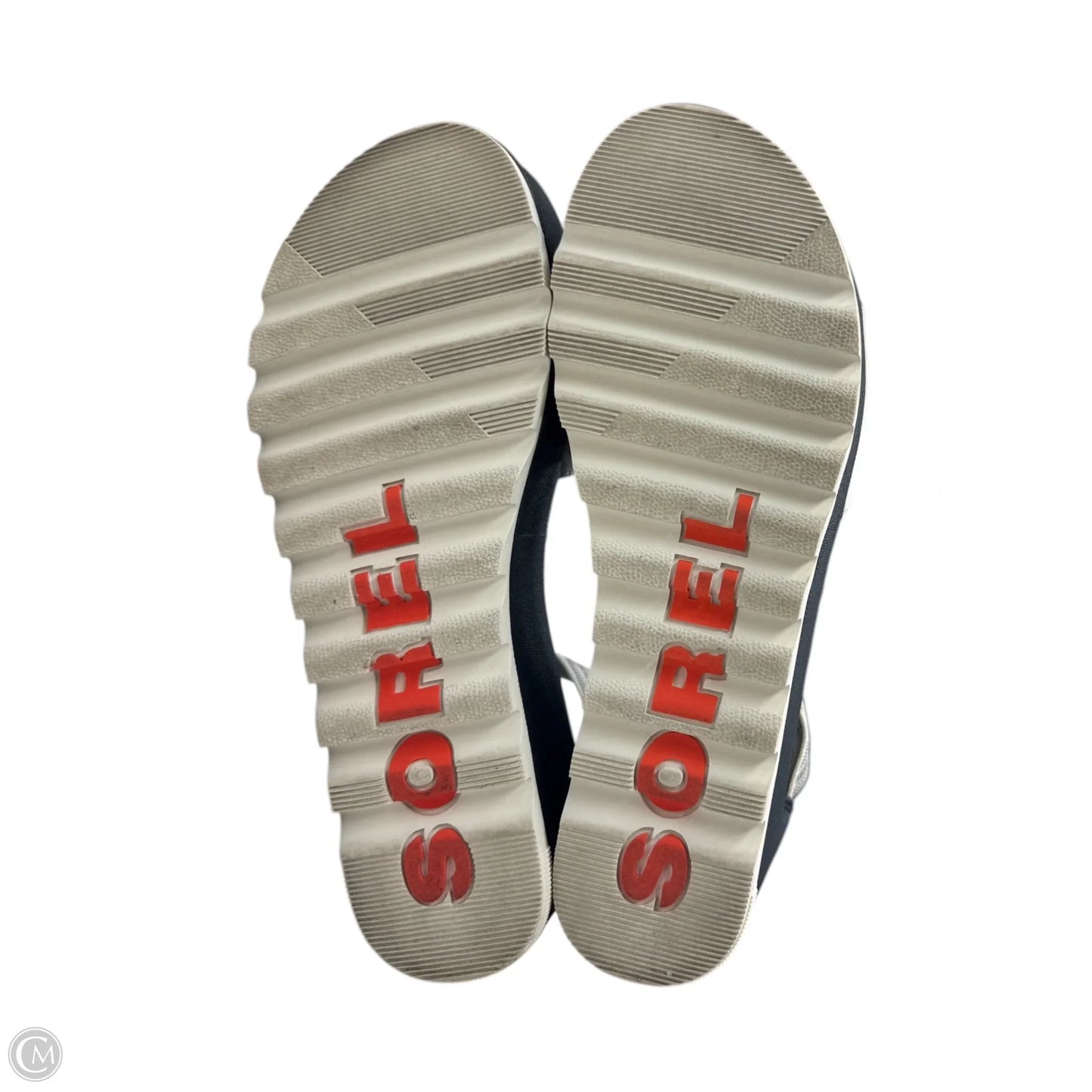 Sandals Heels Platform By Sorel In Black & White, Size: 8.5