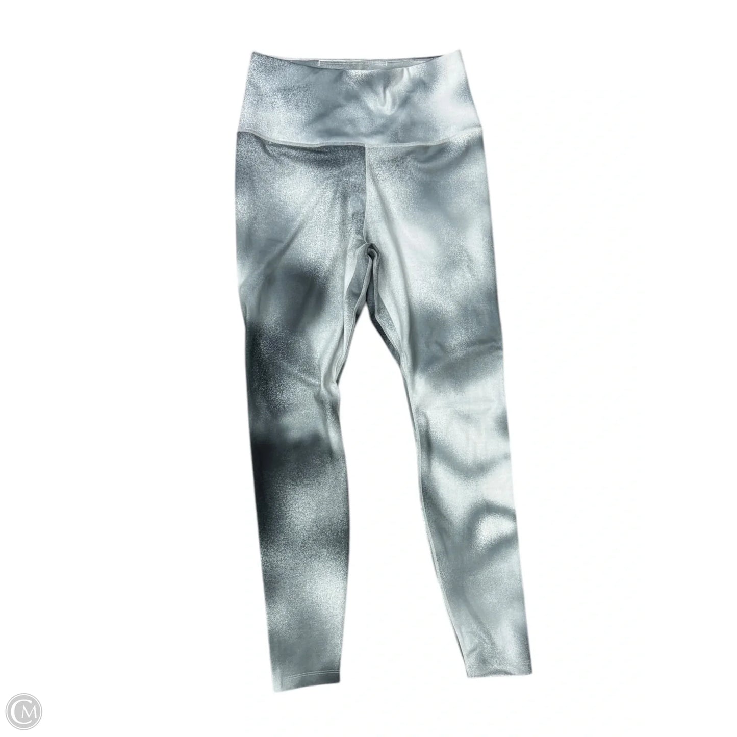 Athletic Leggings By Nike In Grey, Size: M