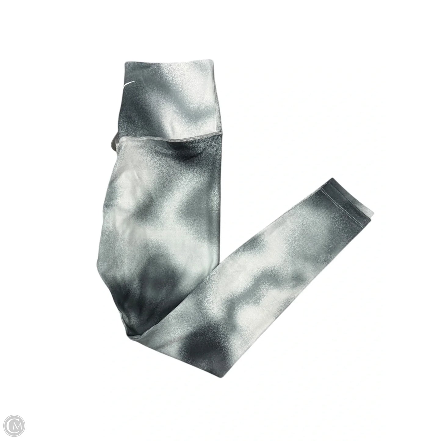 Athletic Leggings By Nike In Grey, Size: M