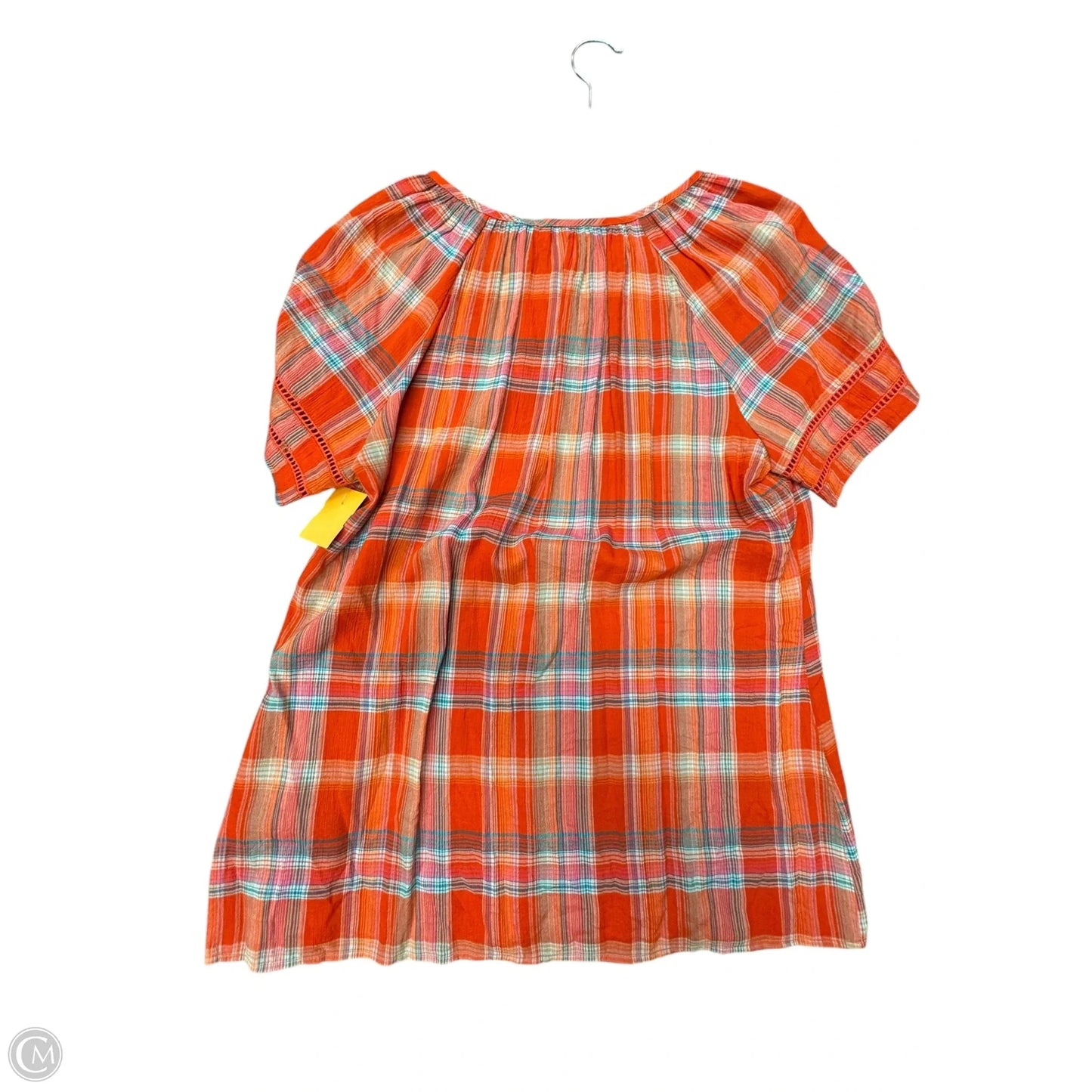 Top Short Sleeve By Christopher And Banks In Orange, Size: M