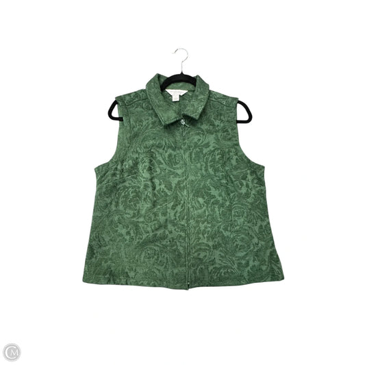 Vest Puffer & Quilted By Christopher And Banks In Green, Size: Xlp