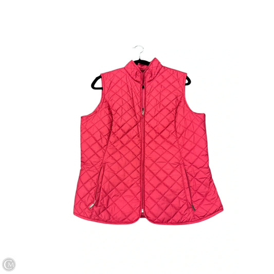 Vest Puffer & Quilted By Eddie Bauer In Pink, Size: L
