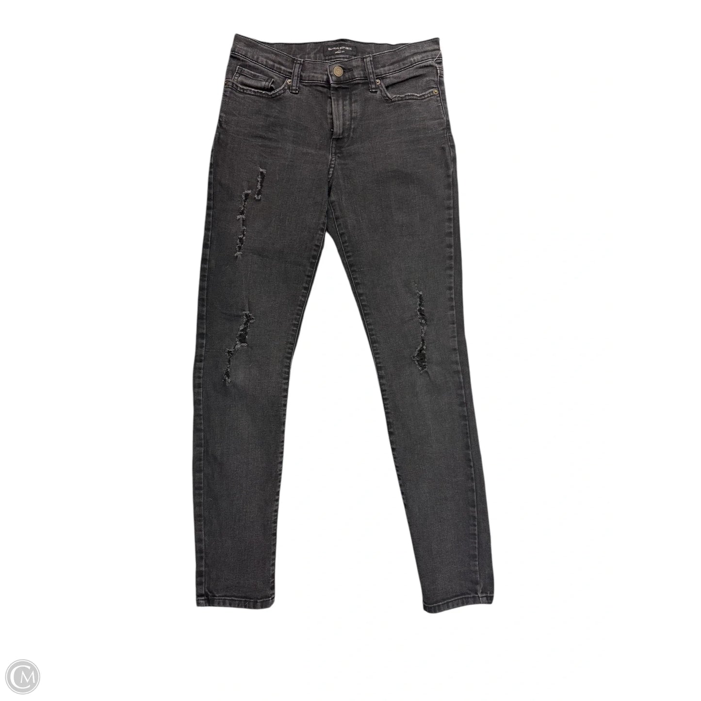 Jeans Skinny By Banana Republic In Black, Size: 4