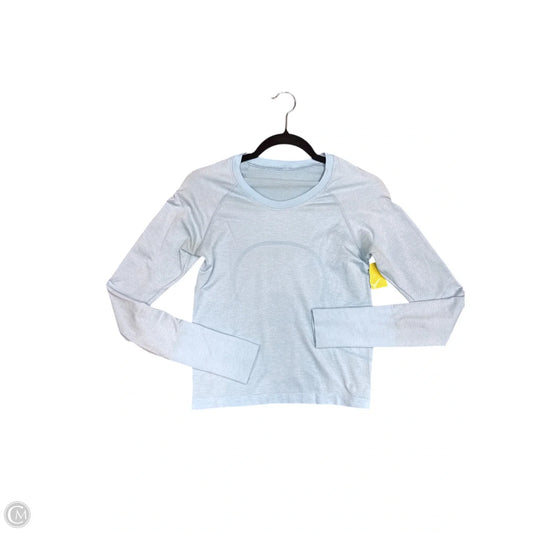 Athletic Top Long Sleeve Crewneck By Lululemon In Blue, Size: 2