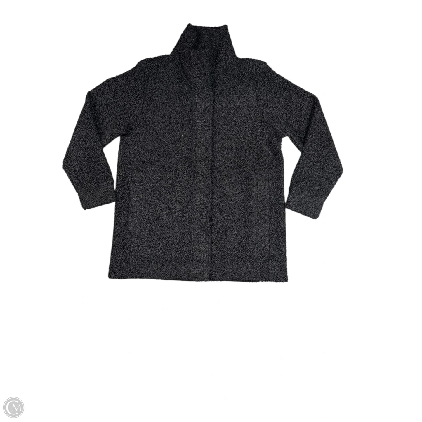 Coat Faux Fur & Sherpa By Lands End In Black, Size: M