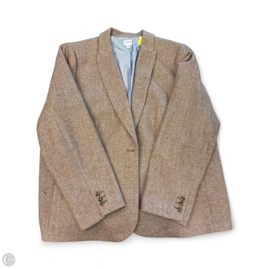 Blazer By J. Crew In Brown & White, Size: 22