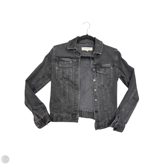 Jacket Denim By Calvin Klein In Black, Size: Xs