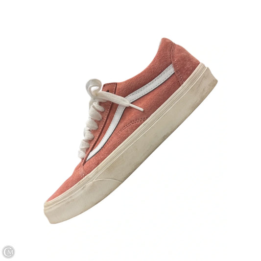 Shoes Sneakers By Vans In Pink & White, Size: 7.5