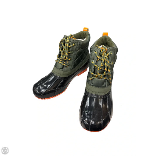 Boots Ankle Flats By Sugar In Black & Green, Size: 7