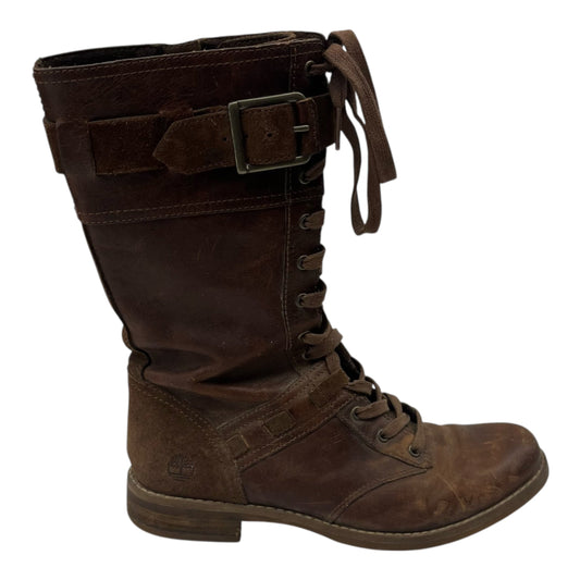 Boots Leather By Timberland In Brown, Size:6