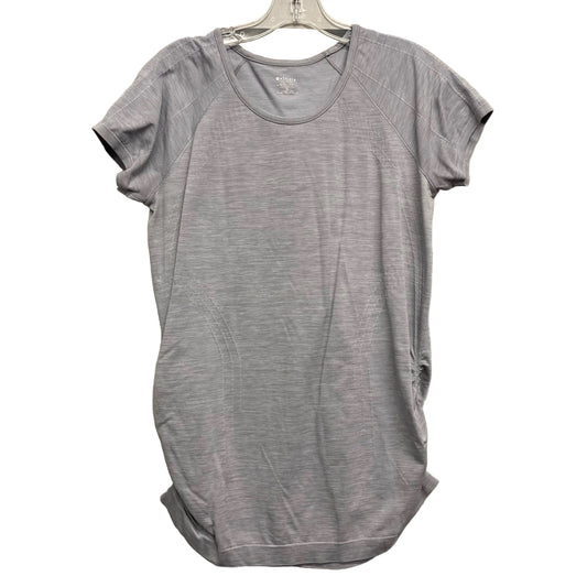 Athletic Top Ss By Athleta In Grey, Size:Xl