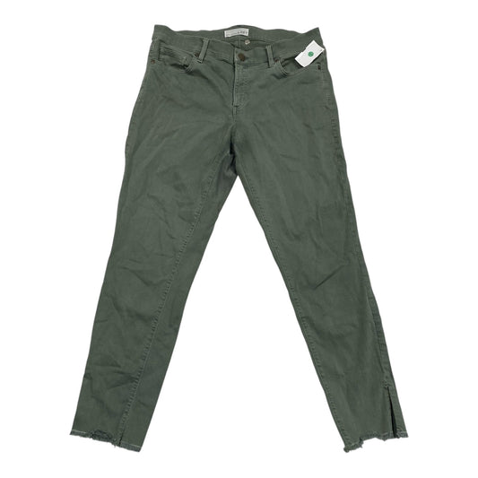 Jeans Skinny By Loft In Green Denim, Size:6