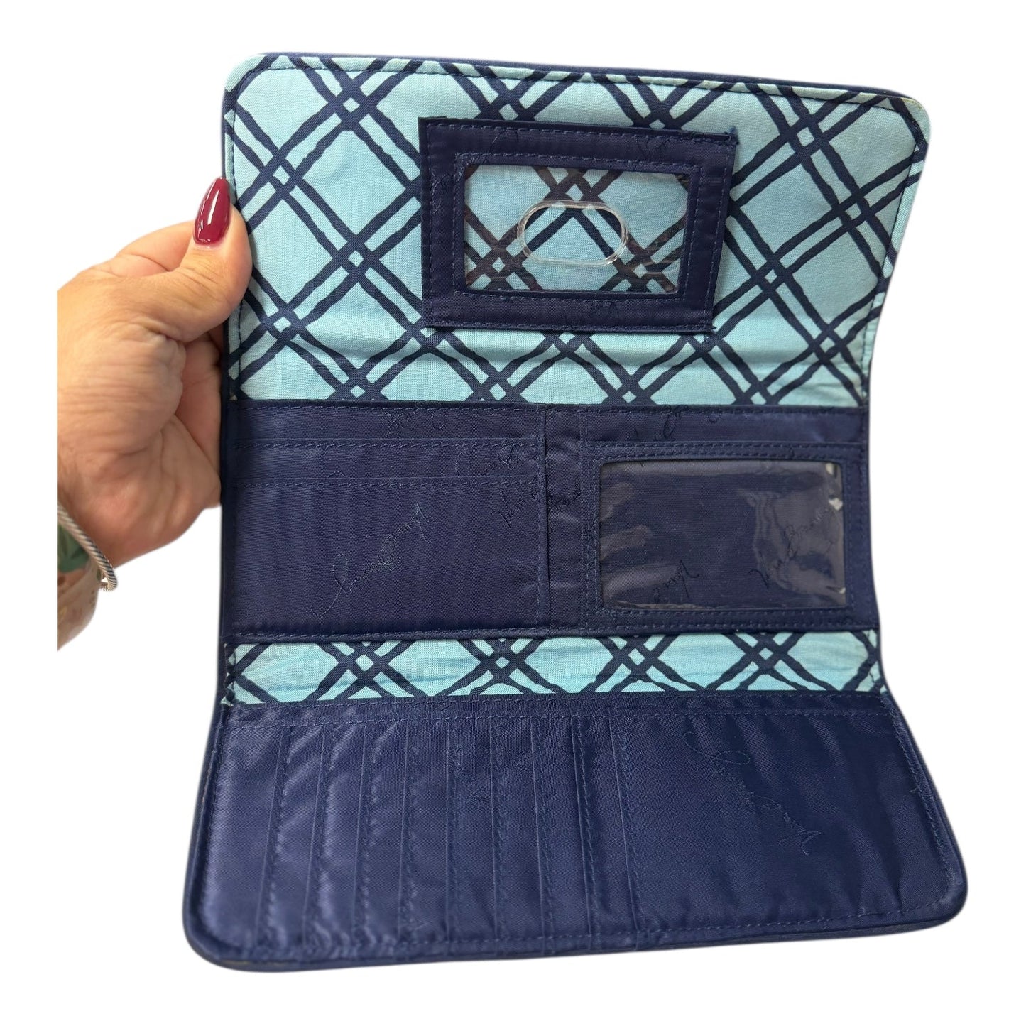 Wallet By Vera Bradley In Blue, Size:Medium