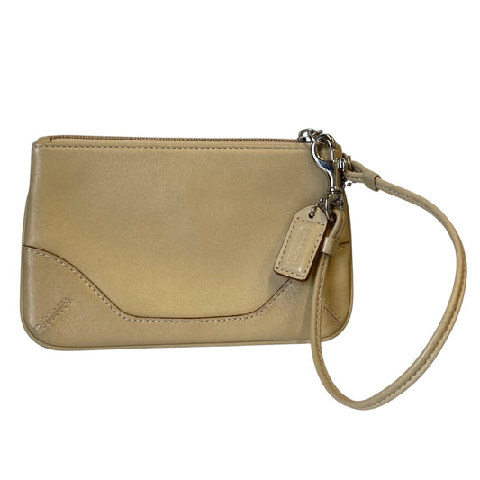 Wristlet Designer By Coach In Beige, Size:Small