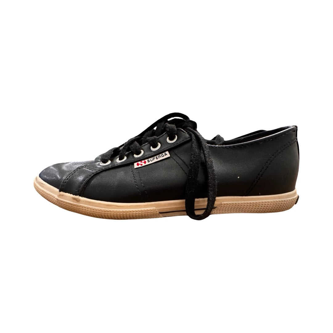 Shoes Sneakers By Superga In Black, Size:6.5