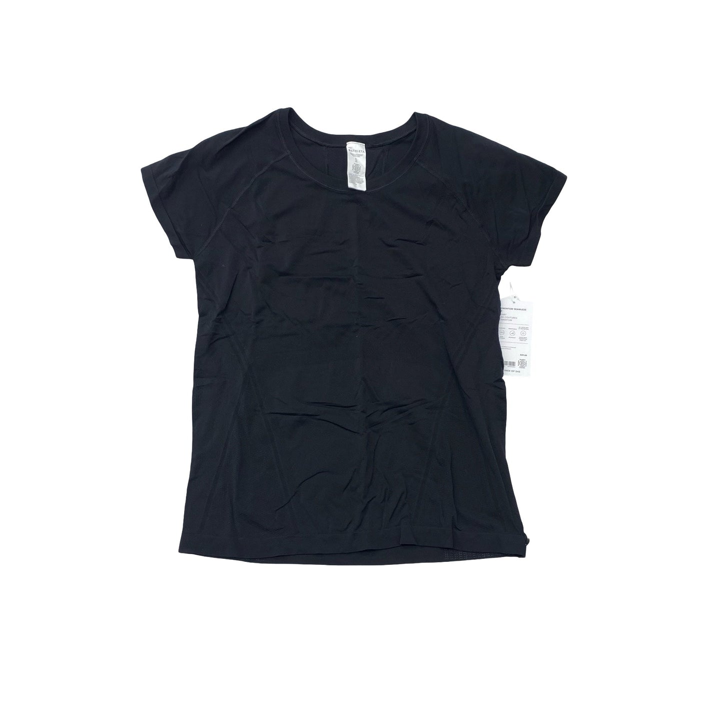 Athletic Top Ss By Athleta In Black, Size:Xl
