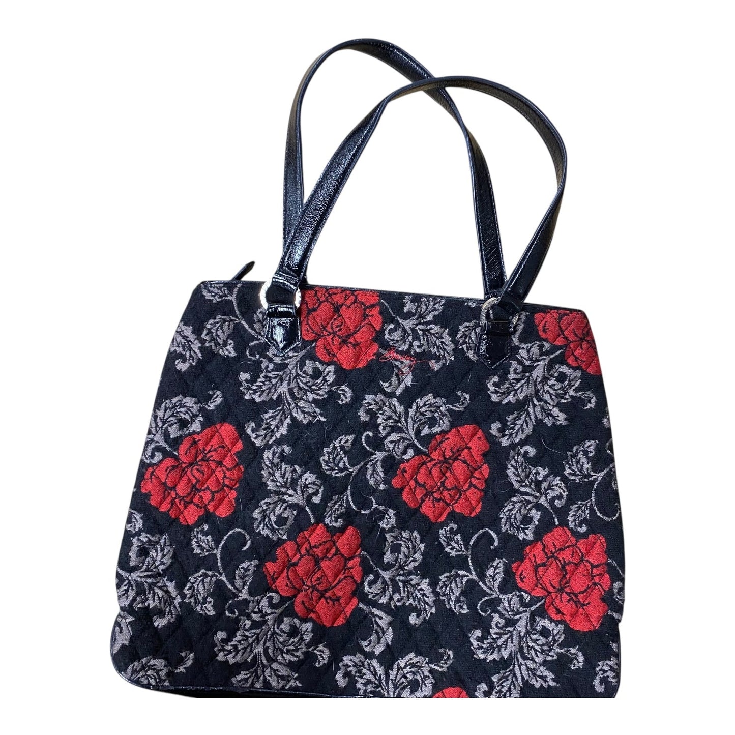 Tote By Vera Bradley In Black & Red, Size:Medium