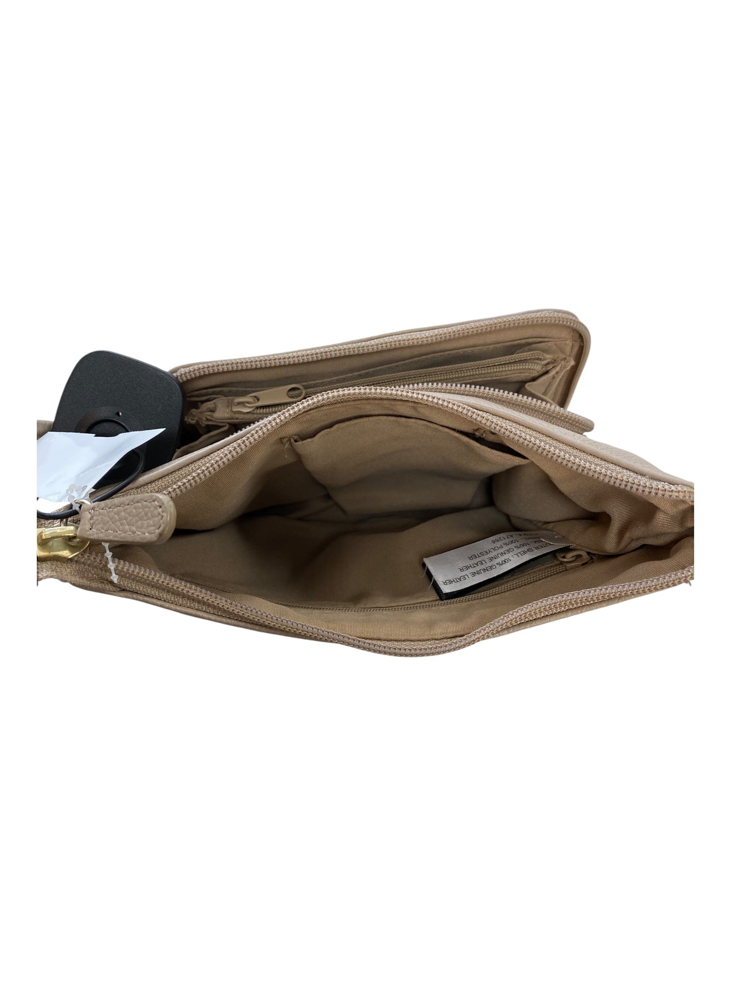 Handbag Leather By Stone Mountain In Beige, Size:Small