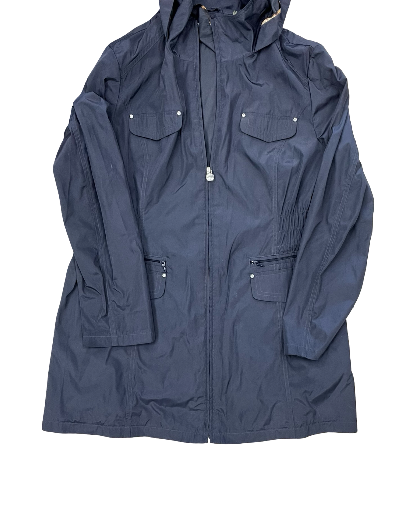 Jacket Windbreaker By Clothes Mentor In Black, Size:Xl