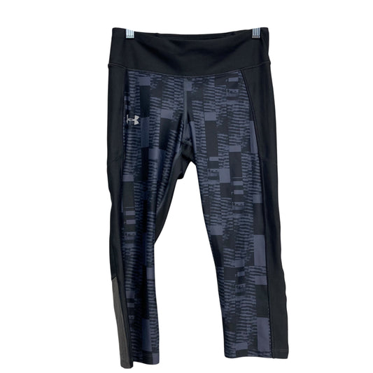 Athletic Leggings Capris By Under Armour In Black, Size:M