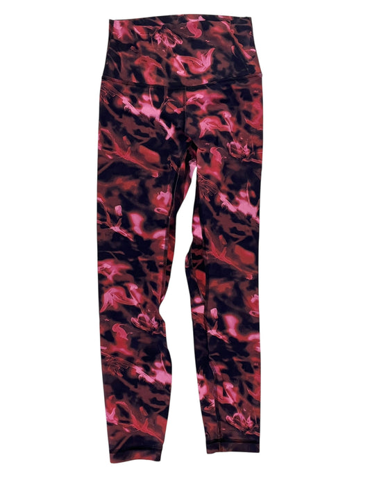 Athletic Leggings By Lululemon In Pink & Purple, Size:S