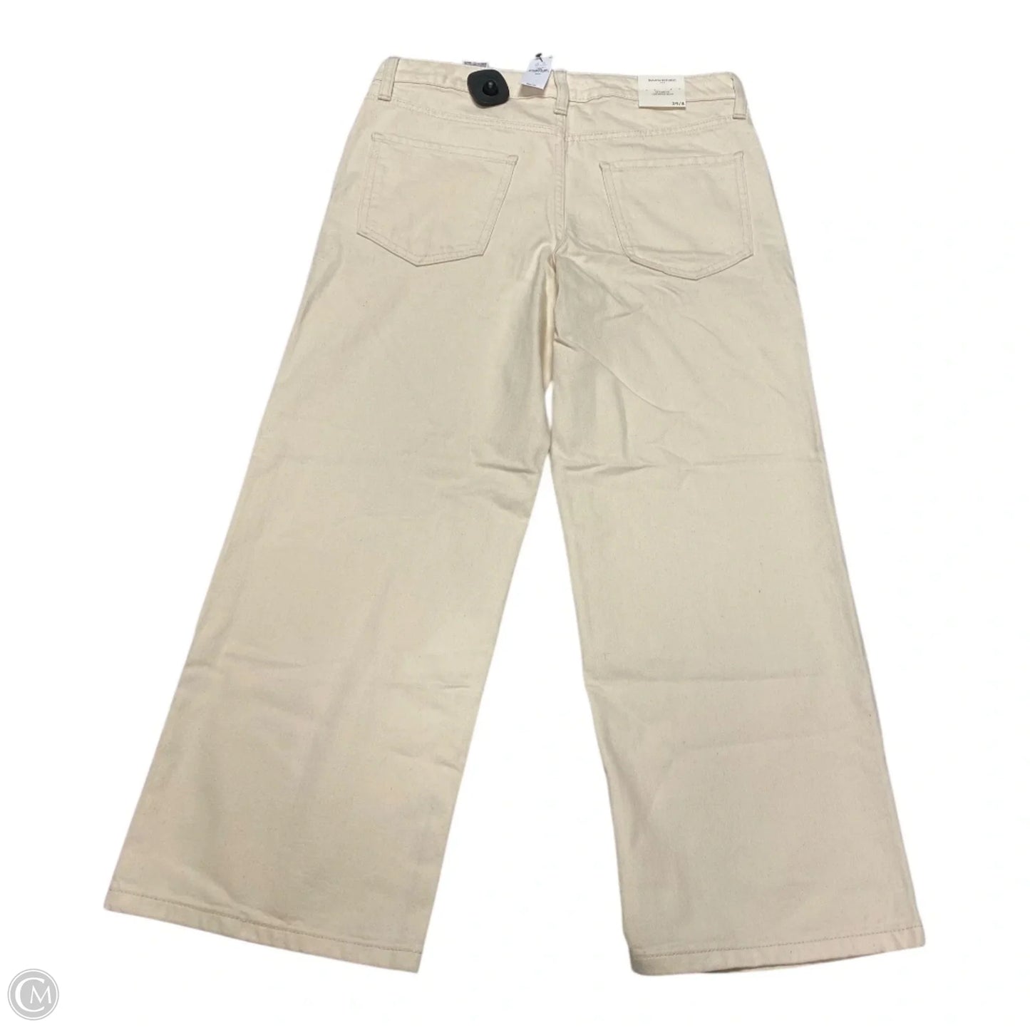 Jeans Straight By Banana Republic In Tan, Size: 8