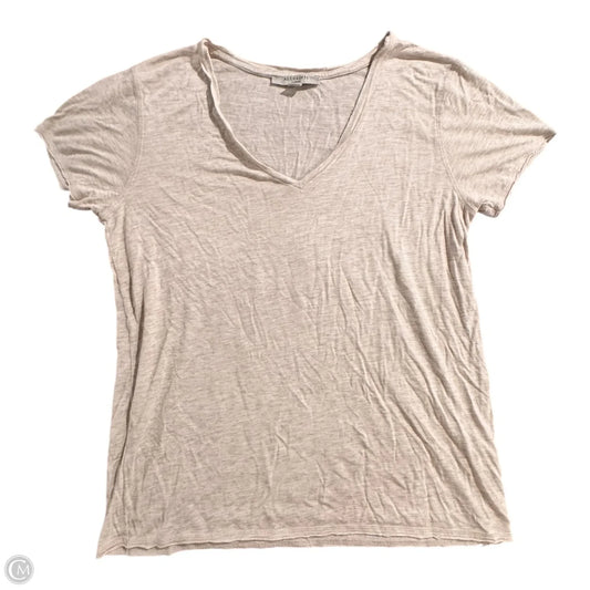 Top Short Sleeve Designer By All Saints In Gold, Size: L