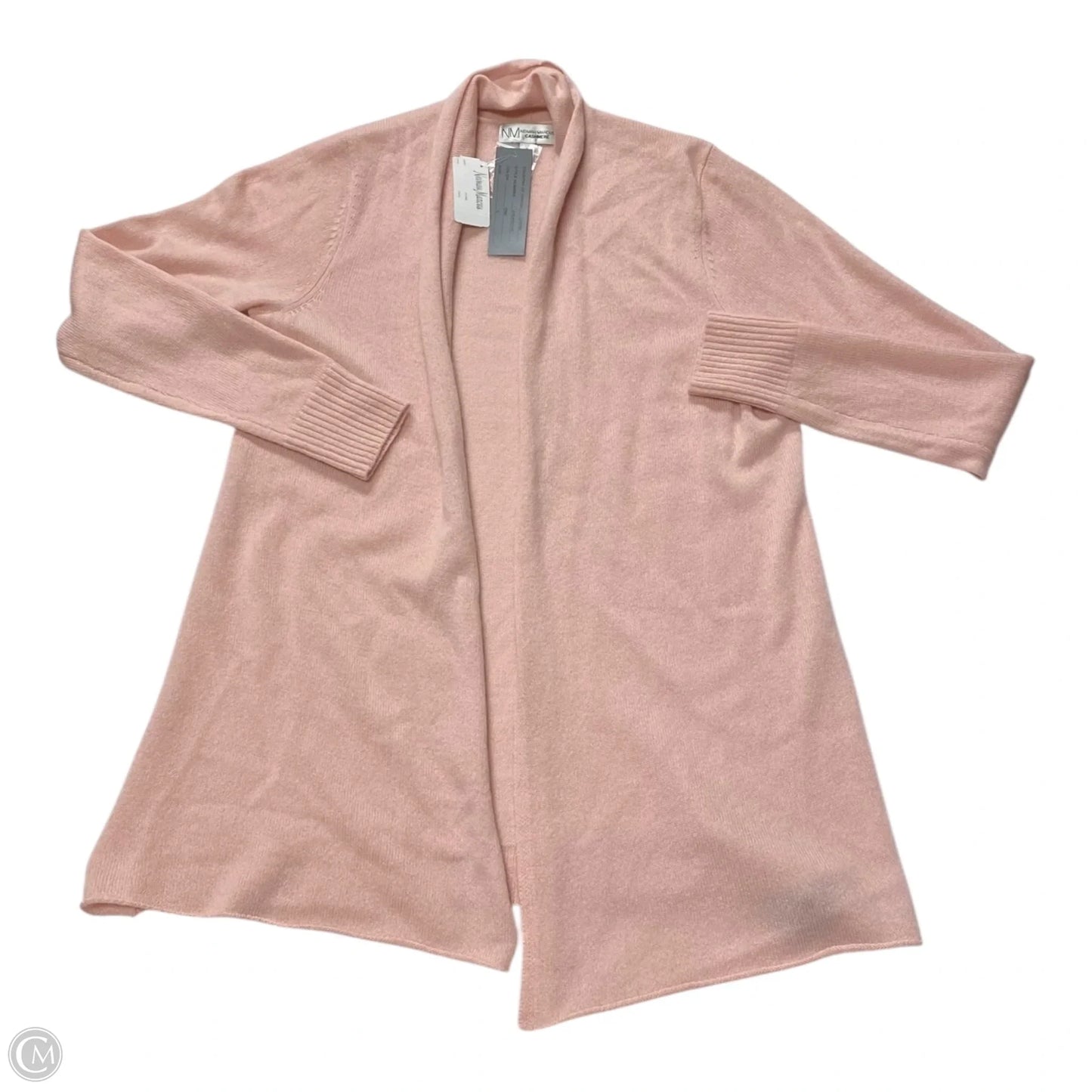Sweater Cardigan Designer By Neiman Marcus In Pink, Size: S
