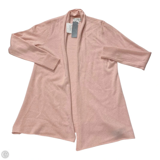 Sweater Cardigan Designer By Neiman Marcus In Pink, Size: S