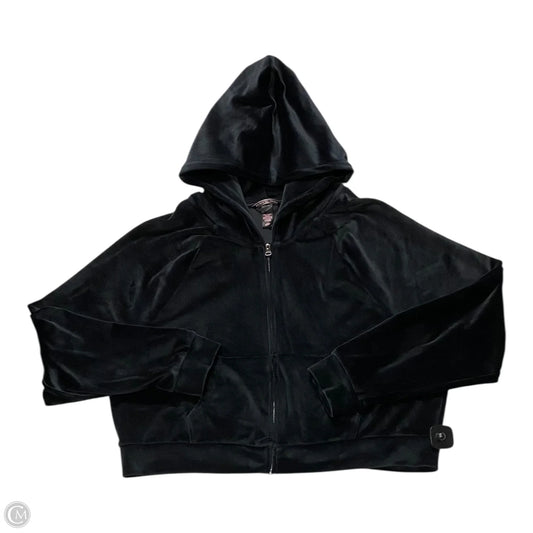 Sweatshirt Hoodie By Victorias Secret In Black, Size: L